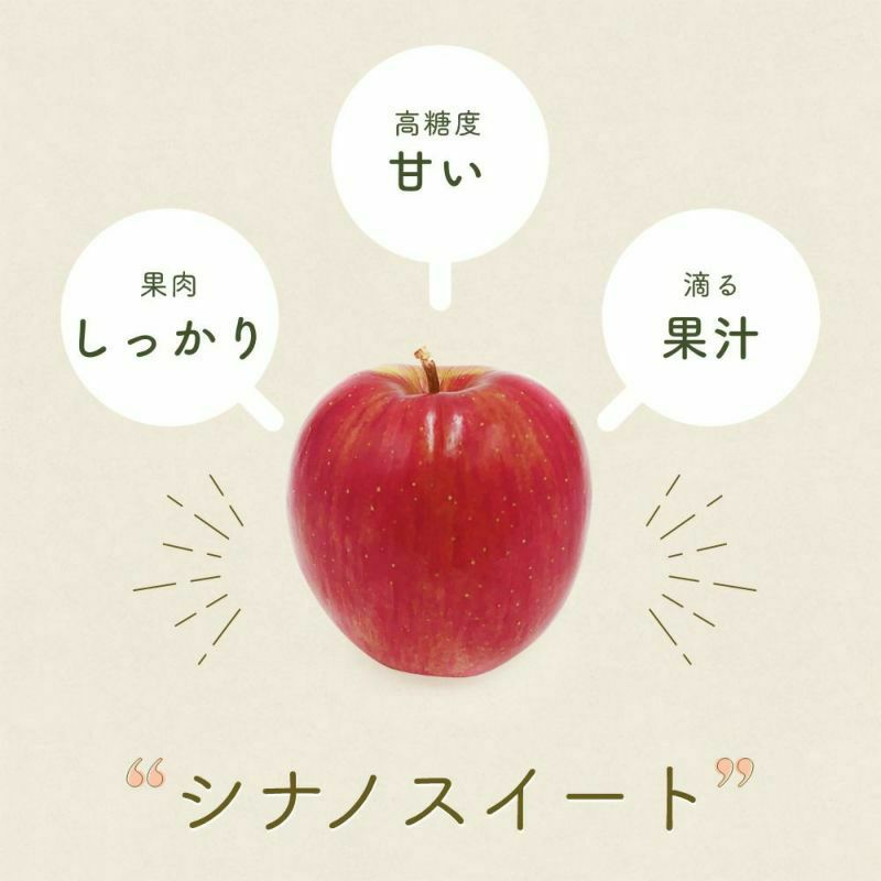 長野県産 りんご シナノスイート 特秀 3キロ 5キロ | COCORO FARM VILLAGE
